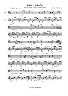What is left of us: Для виолончели и гитары by Дэвид Соломонс