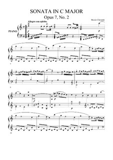 Три сонаты, Op.7: Соната No.2 by Муцио Клементи