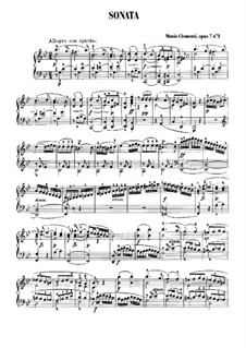 Три сонаты, Op.7: Соната No.3 by Муцио Клементи