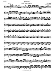 Партита для скрипки No.3 ми мажор, BWV 1006: Prelude. Arrangement for string quartet by Иоганн Себастьян Бах