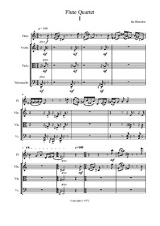 Quartet for Flute, Violin, Viola and Cello: Часть I by Ian Blunsdon