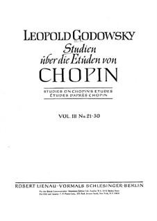 Транскрипции на этюды Шопена, Op.10, 25: Тетрадь III by Леопольд Годовский