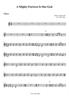 Наш Бог – могучая крепость: For oboe by Мартин Лютер