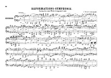 Симфония No.5 ре мажор 'Реформаторская', Op.107: Версия для фортепиано в 4 руки by Феликс Мендельсон-Бартольди