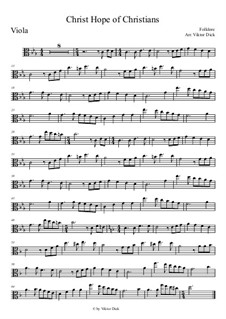 Христос надежда христиан: For viola by folklore