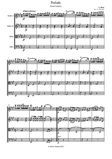 Избранные темы: Suite, for string quartet by Жорж Бизе