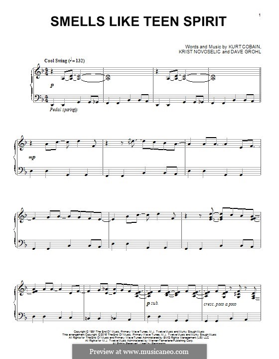 Instrumental version: Для фортепиано (jazz version) by David Grohl, Krist Novoselic, Kurt Cobain