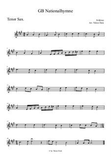 Боже, храни Королеву: Для тенорового саксофона by folklore