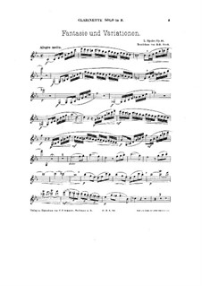 Фантазия и вариации на тему Данзи, Op.81: Фантазия и вариации на тему Данзи by Луи Шпор