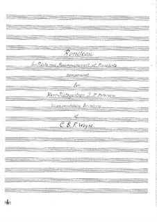 Рондо, для флейты и фортепиано: Рондо, для флейты и фортепиано by Кристофер Эрнст Фридрих Вейсе