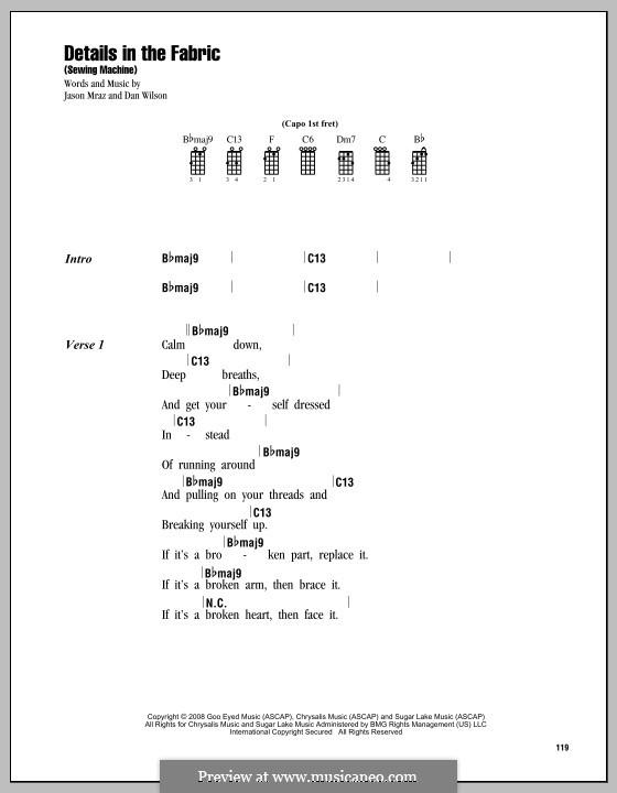 Details in the Fabric (Sewing Machine): Для укулеле by Daniel Wilson