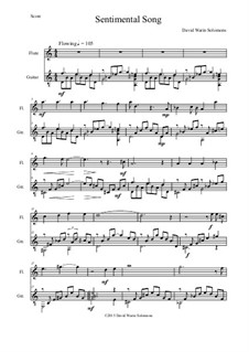 Sentimental Song: Для флейты и гитары by Дэвид Соломонс
