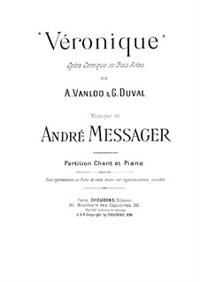 Вероника: Аранжировка для голосов и фортепиано by Андре Мессаже