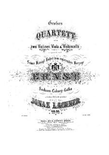 Струнный квартет No.2 соль мажор, Op.51: Партии скрипок by Игнац Лахнер