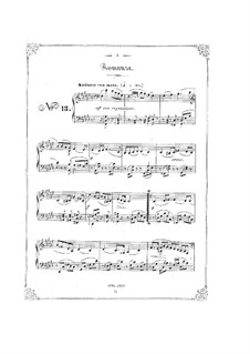 Bunte Reihe, Op.30: No.13-18 для фортепиано by Фердинанд Давид