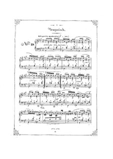 Bunte Reihe, Op.30: No.19-24 для фортепиано by Фердинанд Давид