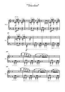 Триколор для рояля и скрипки по мотивам пьес Ф. Шуберта: Партии by Алексей Сергунин