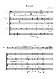 Psalm 23 for Choir and Bass clarinet, MVWV 1037: Psalm 23 for Choir and Bass clarinet by Maurice Verheul