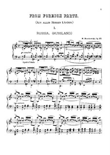 From Foreign Parts, Op.23: Для фортепиано by Мориц Мошковский