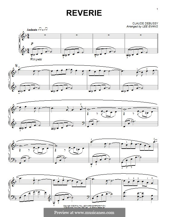 Rêverie, L.68: Для фортепиано by Клод Дебюсси