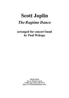 Танец в стиле рэгтайм: For concert band – score only by Скотт Джоплин