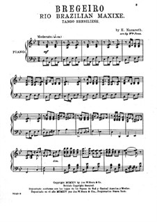 Brejeiro (Tango Breseiliene): Для фортепиано (version by Wm. Penn) by Эрнесто Назарет