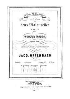 Дуэты для двух виолончелей, Op.51: Дуэт No.2 – партии by Жак Оффенбах