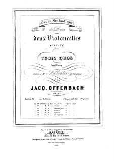 Дуэты для двух виолончелей, Op.52: Дуэт No.2 – партии by Жак Оффенбах