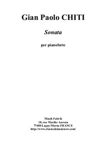 Sonata for piano: Соната для фортепиано by Gian Paolo Chiti