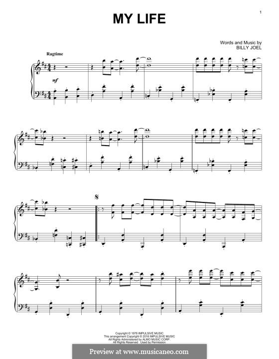 My Life: Для фортепиано (jazz version) by Billy Joel