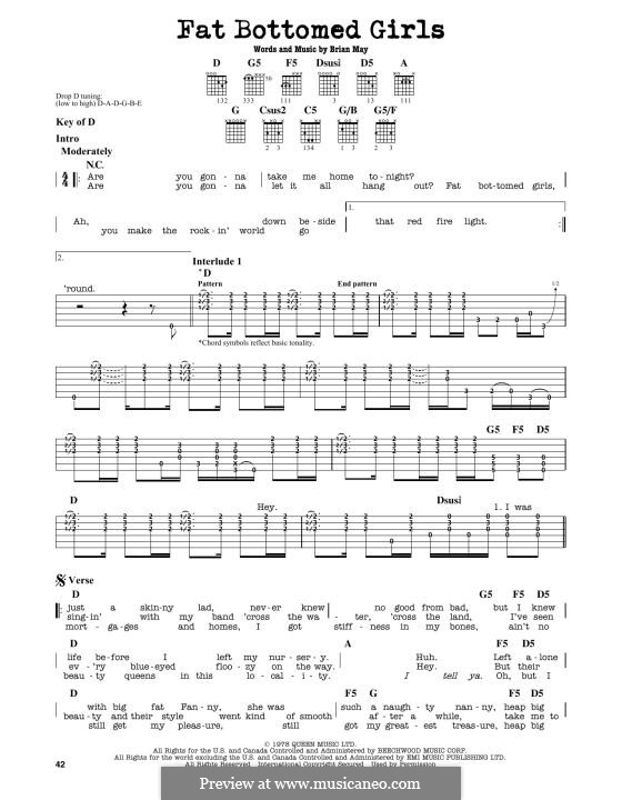 Fat Bottomed Girls Tab