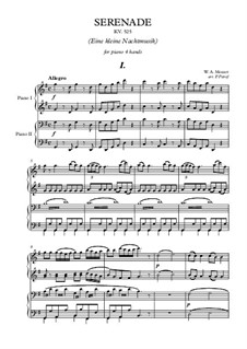 Все части: Для фортепиано в 4 руки by Вольфганг Амадей Моцарт