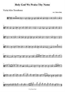 Боже, славим мы Тебя: Для альта by folklore