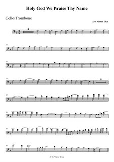 Боже, славим мы Тебя: Для виолончели by folklore