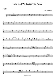 Боже, славим мы Тебя: Для флейты by folklore