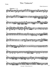 Trio 'Calatorie', Op.3: Trio 'Calatorie' by Mladen Spasinovici