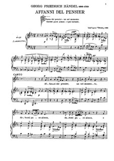Оттон, король Германии, HWV 15: Affanni del pensier by Георг Фридрих Гендель