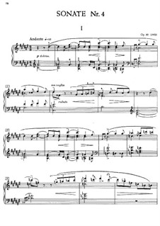 Соната для фортепиано No.4, Op.30: Для одного исполнителя by Александр Скрябин