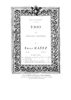 Струнное трио, Op.34: Партия альта by Эмиль Пьер Рате