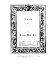 Струнное трио, Op.34: Партия виолончели by Эмиль Пьер Рате