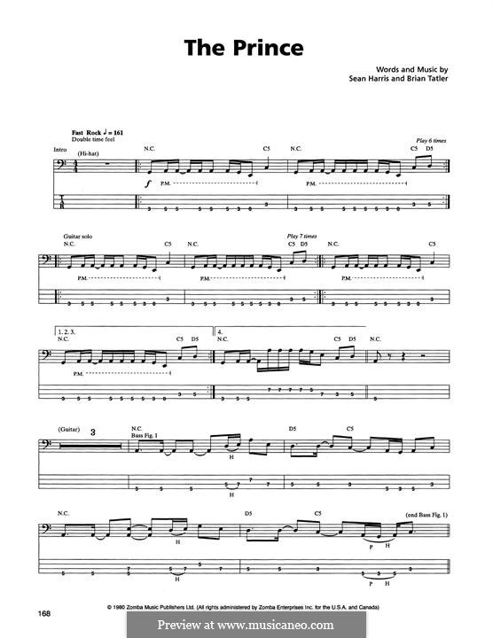 The Prince (Metallica): Для бас-гитары с табулатурой by Brian Tatler, Sean Lindon Harris