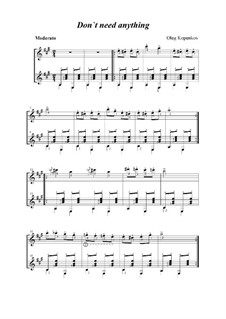 Ничего не надо (для 2-х гитар), Op.6: Ничего не надо (для 2-х гитар) by Олег Копенков