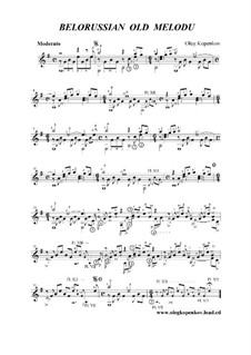 Белорусская старинная мелодия, Op.4: Белорусская старинная мелодия by Олег Копенков