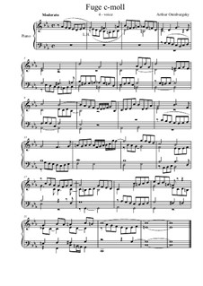 Fuga c-moll (4-voices): Fuga c-moll (4-voices) by Артур Оренбургский