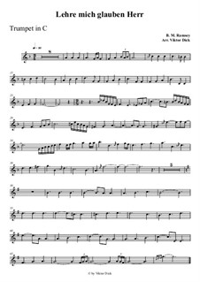 Бог мой храни меня: For trumpet in C by Benjamin M. Ramsey