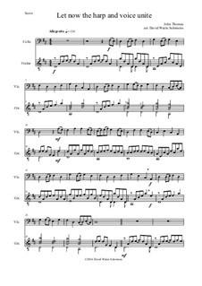 Let now the harp and voice unite: Для виолончели и гитары by Дэвид Соломонс, John Thomas