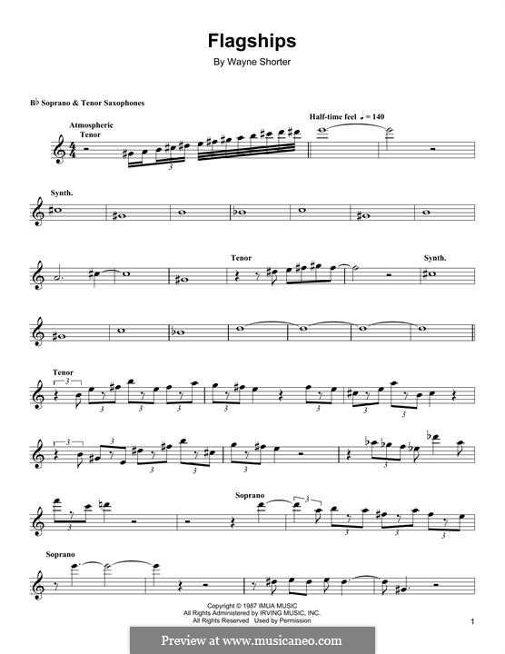 Flagships: For saxophones by Wayne Shorter