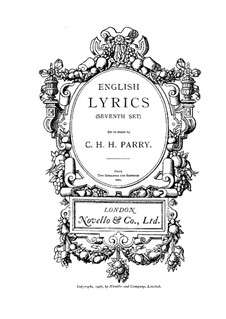 English Lyrics. Book 7: English Lyrics. Book 7 by Чарльз Губерт Гастингс Парри