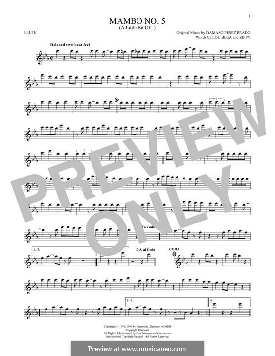 D.P. Prado: Mambo No.5 (A Little Bit Of. ) Ноты На MusicaNeo