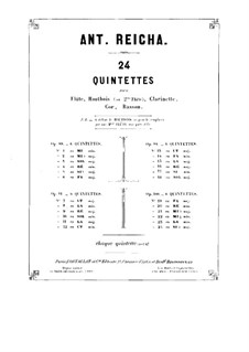 Квинтет для духовых инструментов  соль минор, Op.91 No.4: Партия кларнета by Антон Рейха